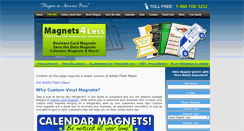 Desktop Screenshot of magnets-4-less.com